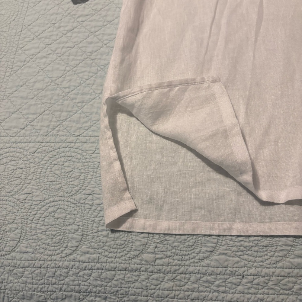 Tahari linen hooded tunic. Size 1X. - Picture 2 of 8